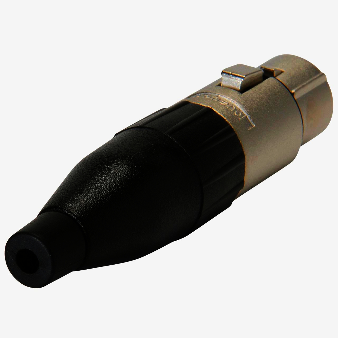 Гнездо XLR 3 полюса Amphenol з зажимом-крокодил, никель, штамповані контакти, AC3F