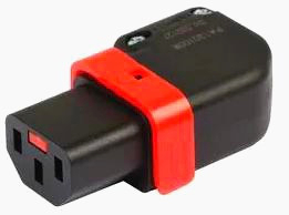 Раз'єм C13 IEC Lock+ кутовий 3 контакта 250 В з фіксацією 1 м для надійного підключення