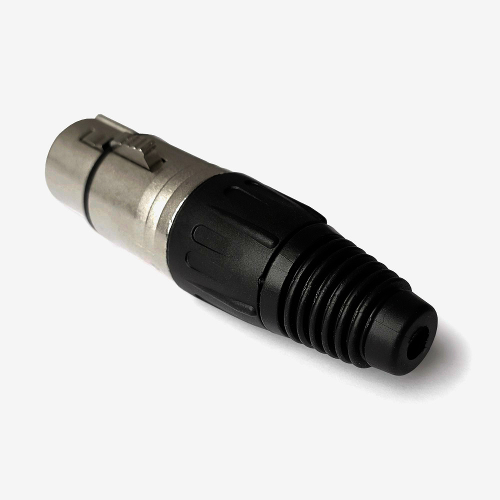 Раз'єм XLR-3 MOCO для мікрофонного кабелю, нікель, 3 контакта, 1м, паяння, студійний звук