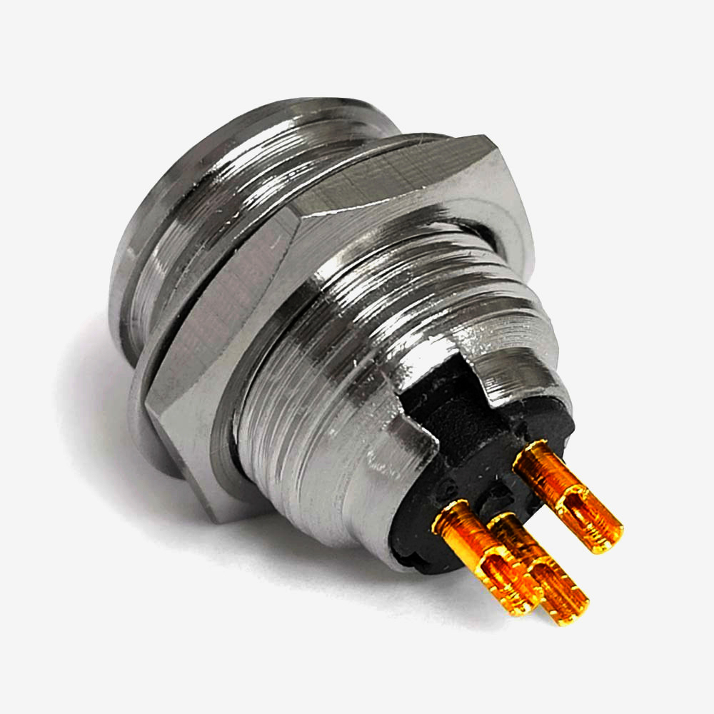 Раз'єм mini XLR 3P MOCO (тато) метал, пайка, 3 контакти, для аудіосистем, 1 шт.