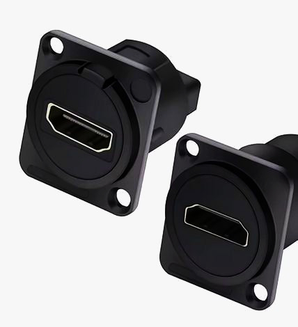 Адаптер HDMI B1009, гніздо-гніздо, D-образна посадка, цинковий сплав, 1 м для передачі сигналу