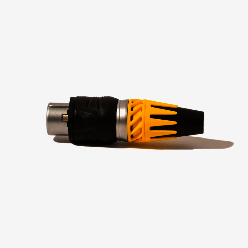 XLR 3pin Female Socket SA261A-SC-PG-WP, герметичный разъем 1м, позолоченные контакты, IP65