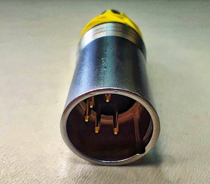 Разъем XLR 5pin Male герметичный, позолота, IP65 для профессионального аудиооборудования
