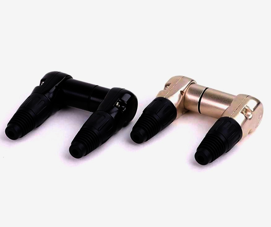 Кутовий XLR штекер I-Taki D1036M, 3 контакта, цинковий сплав, 90 градусів, для аудіообладнання