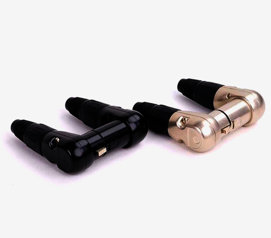 Кутовий XLR штекер I-Taki D1036M, 3 контакта, цинковий сплав, 90 градусів, для аудіообладнання
