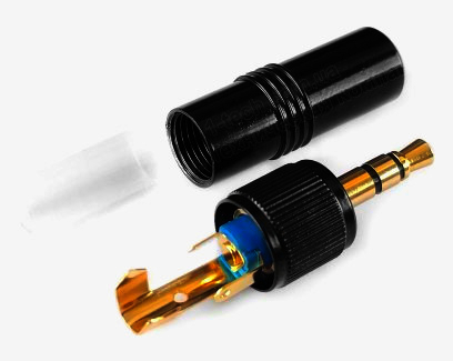 Штекер Sennheiser Mini Jack 3.5 з фіксуючою гайкою для радіосистеми, 17 г, надійне з'єднання