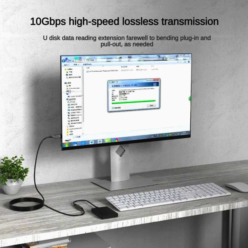 Кабель USB 3.0 ITaki, оптоволоконный, 15 м, A Male - A Female, 5 Гбит/с, черный