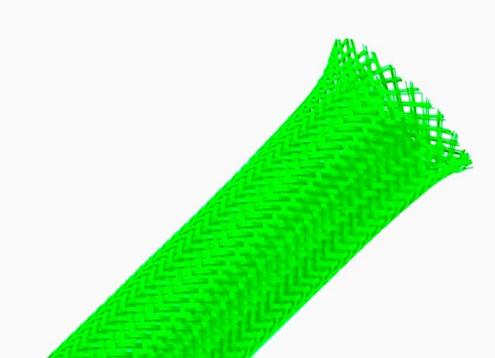 Оплетка ColdCut для кабеля, зміїна шкіра, 6 мм, поліестер, зелена, 1 м, еластична