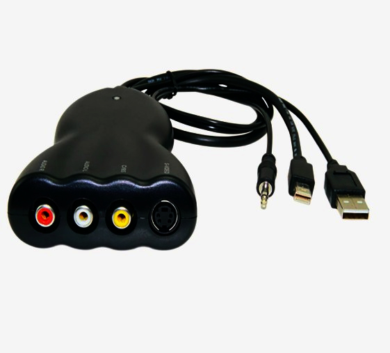 Преобразователь Mini DisplayPort в RCA и S-Video, 1080p, стереозвук, черный, для старой техники
