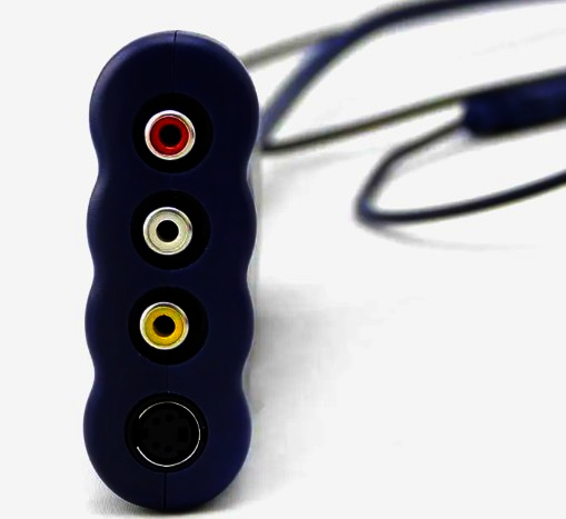 Адаптер Mini DisplayPort в RCA и S-Video 1080p для ТВ и проекторов, PlugPlay, черный, 66x55мм