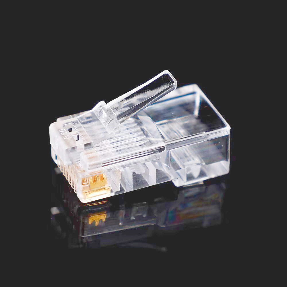 Коннектор RJ-45 Hyperline для обжима витої пари 0.8-1.05 мм, 8 золотих контактів