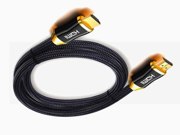 HDMI 2.1 оптоволоконный кабель 30м 48Гбит/с для 4K/8K, поддержка HDR, VRR, позолота 24К