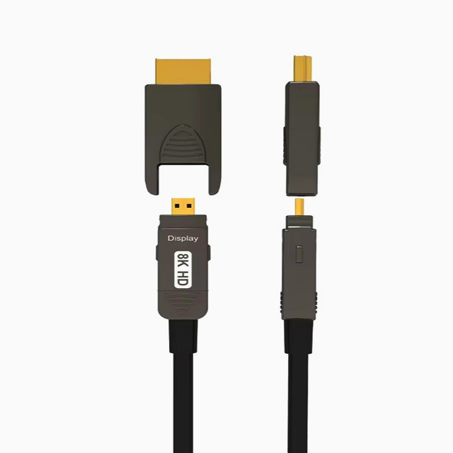 Ультратонкий HDMI 2.1 Type D/A 25м, 8K HDR10+, Dolby Vision, 24K Gold, идеален для ТВ и проекторов
