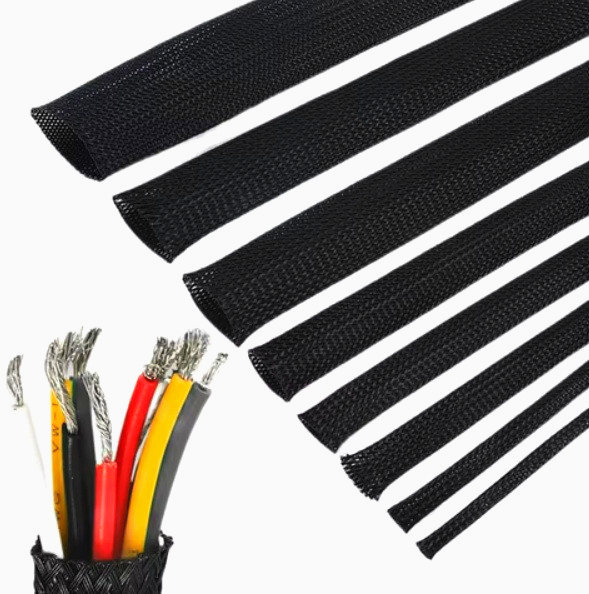 Оплетка Cold Cut для провода 7-12мм, зміїна шкіра, чорна, 1м - захист кабелів і проводів