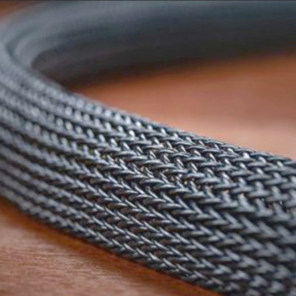 Еластична обгортка JDD Tech для кабелів 35-48 мм, поліестер, чорна зміїна шкіра, 1 м