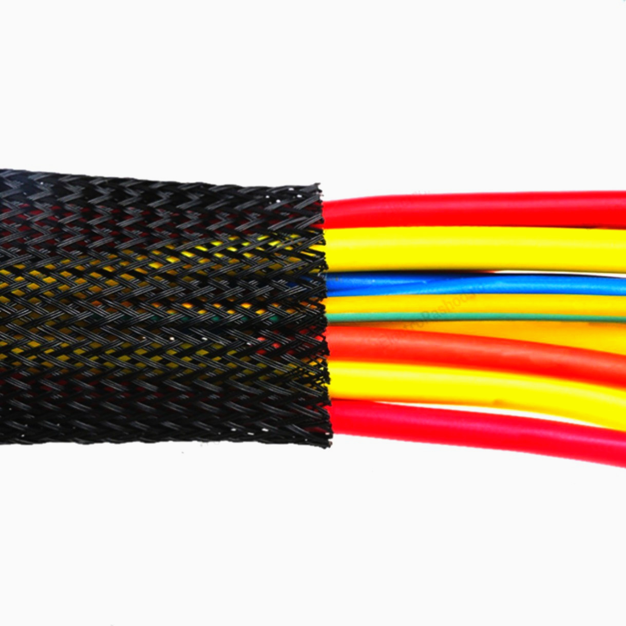 Еластична обплетка для проводів Cold Cut, 7-12 мм, поліестер, 1 м, антиабразивна, чорна