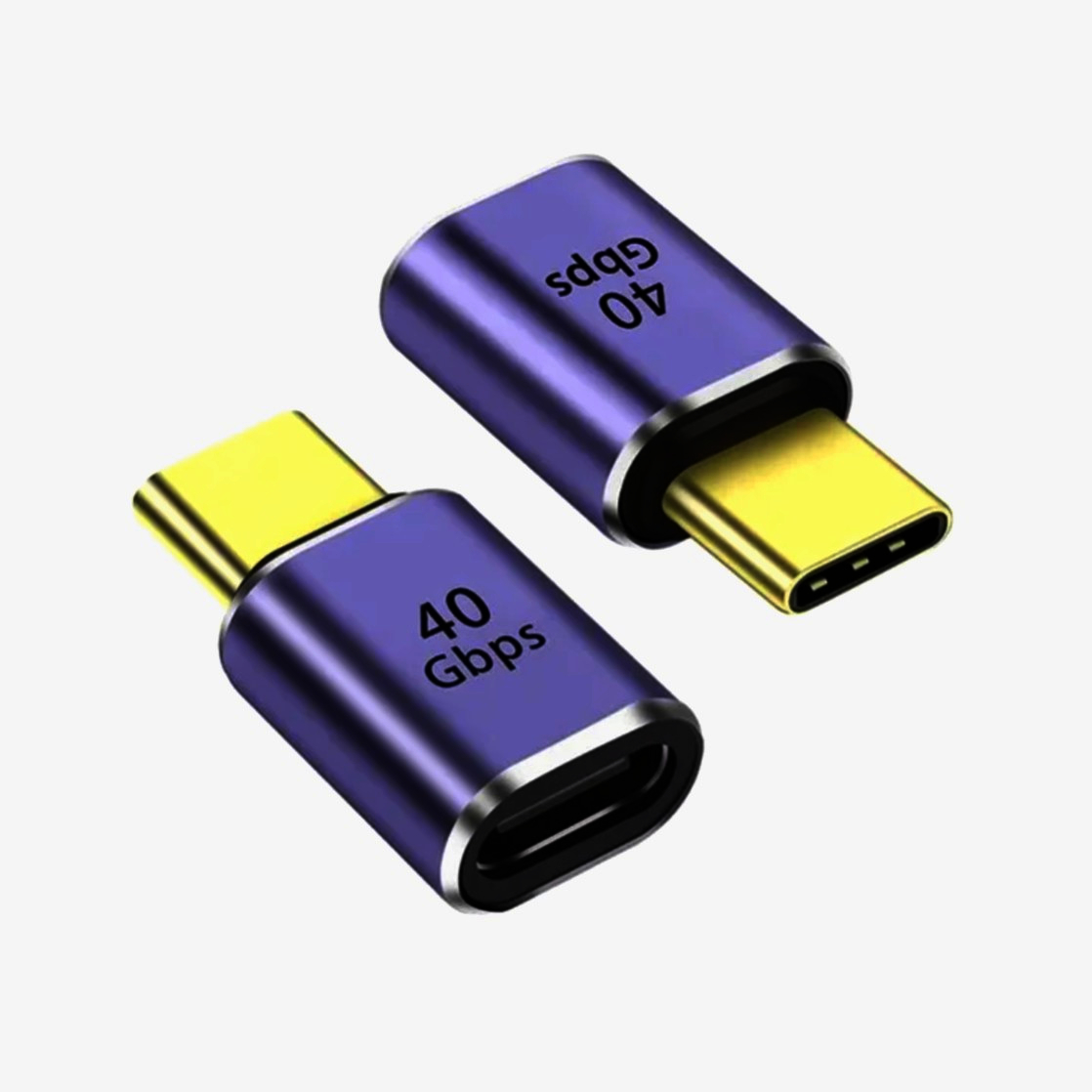 I-Taki Адаптер USB-C 4.0, прохідний, гніздо USB-C - штекер USB-C, компактний, Південна Корея