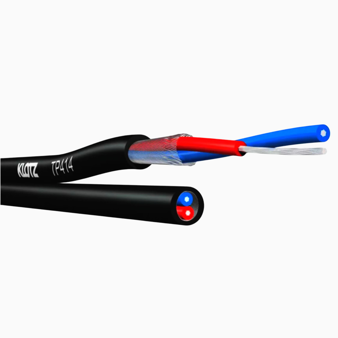 Klotz Інсертний патч-кабель 2x0.22 мм2 (AWG 24) 1 м, чорний, балансний, гнучкий, 3.4 мм