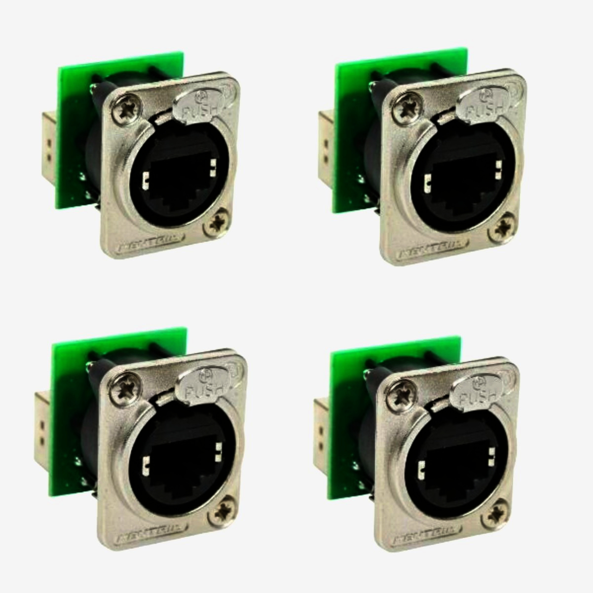 Адаптер Amphenol RJ45 гнездо-гнездо XLRnet D-типа CAT 5e никель для звуковых систем