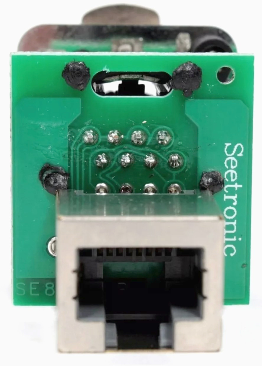 Адаптер Amphenol RJ45 гнездо-гнездо CAT 5e, 8 контактов, IP40, алюминиевый, для мобильного применения