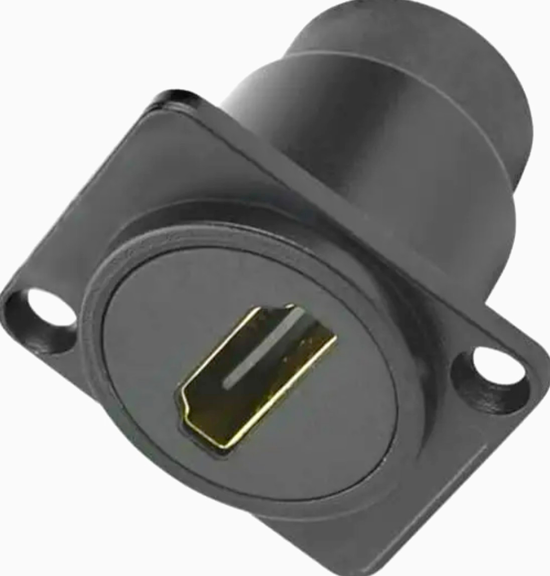 HDMI адаптер B1009-Black, гніздо-гніздо, D-посадка, 1м, цинковий сплав, для відео та аудіо сигналів