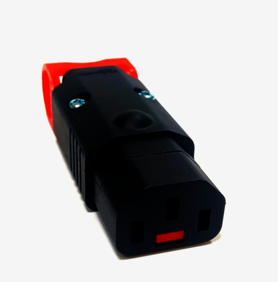 Роз'єм C13 Lock Scolmore 220В 3-контактний з блокуванням, 1м для надійного живлення обладнання