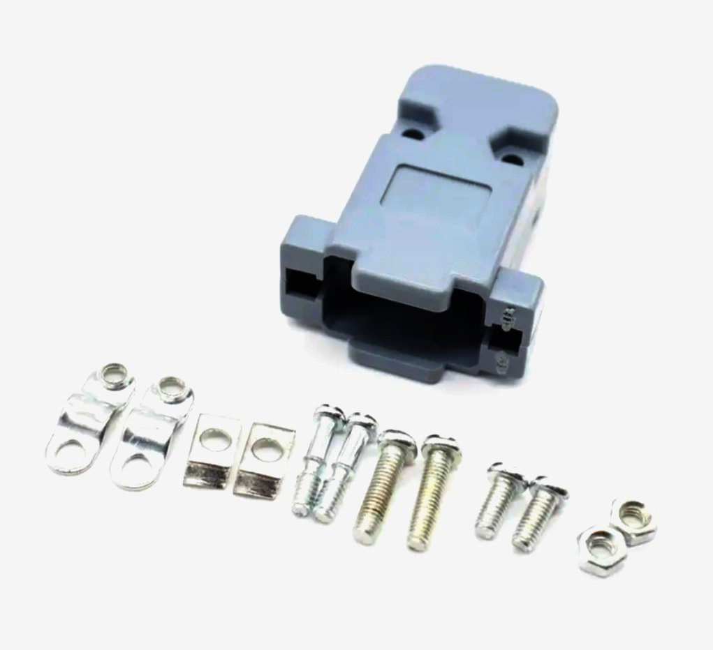 Гнездо D-SUB 9-pin New Tide DB-09F, металл, под пайку, золото, 9 контактов, надежное соединение