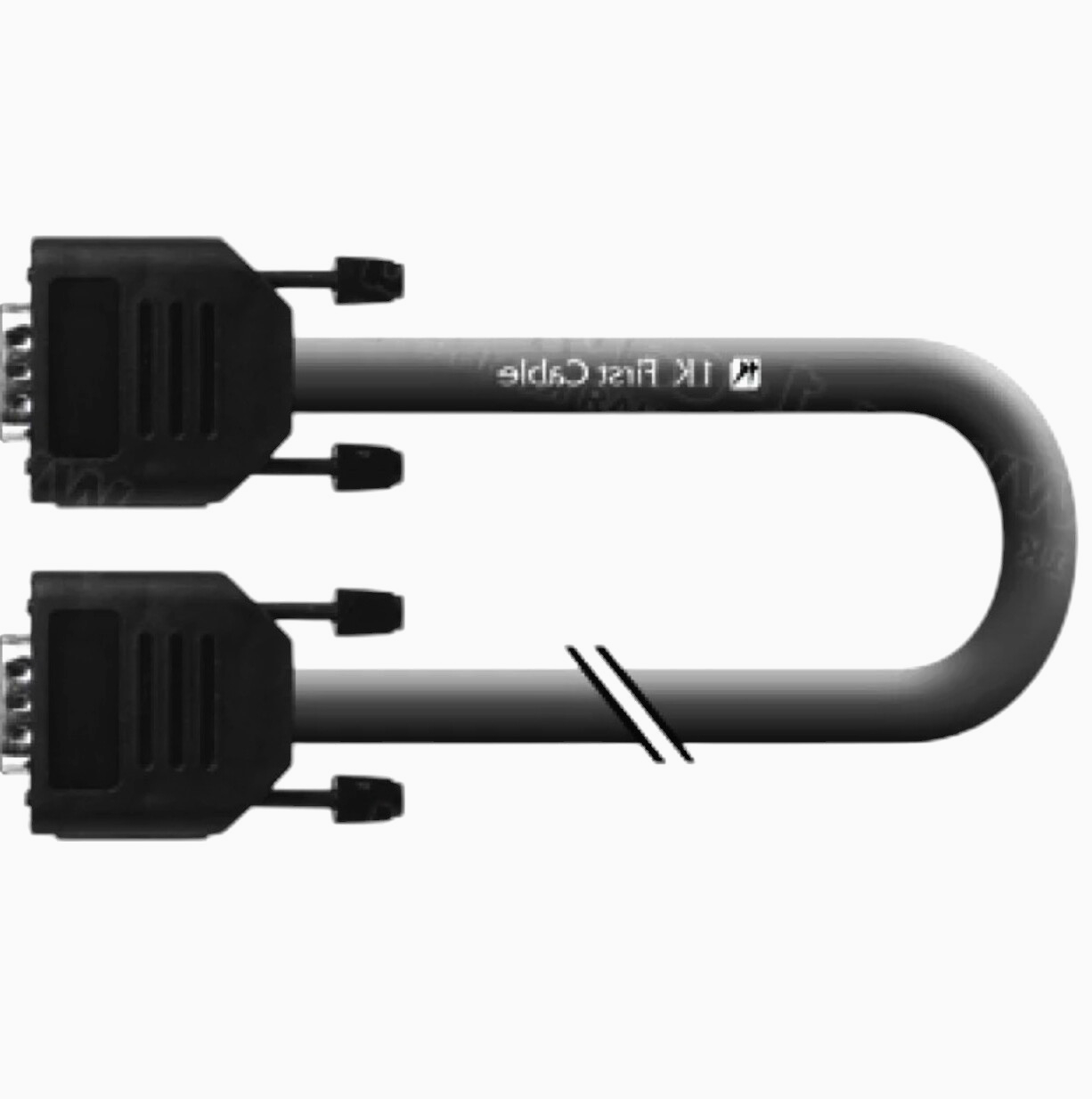 Відеокабель VGA 1м D-Sub 15-pin RGBHV, коаксіальний 75 Ом для підключення моніторів і проекторів