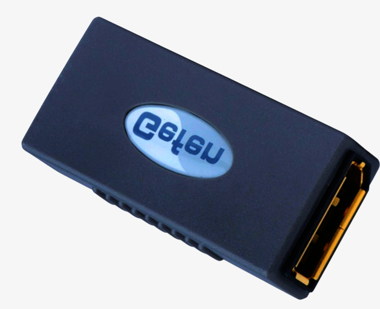 Відеоадаптер DisplayPort F-F 1 м Gefen ADA-DP-MATE, для підключення моніторів, пластик, сірий