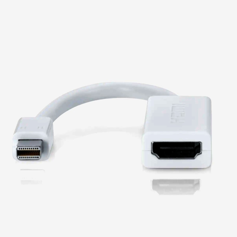 Адаптер I-Taki Mini DisplayPort на HDMI 4K, 60 Гц, 0.3 м, білий, пластик для MacBook і моніторів