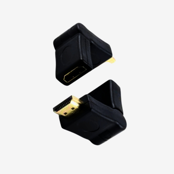 HDMI адаптер I-Taki, поворотний 180°, для обмеженого простору, гнездо-штекер