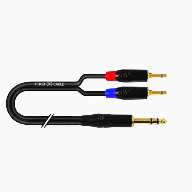 Аудиокабель INSERT Jack 3.5 мм - XLR3, длина 1 м, витой медный, черный, качественный для студии