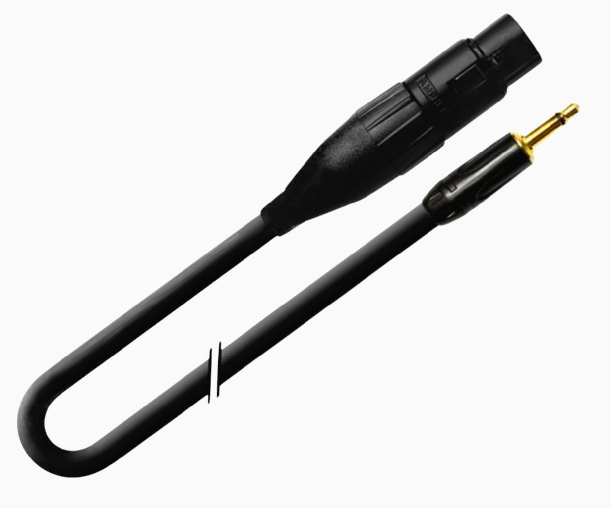 Моно аудіокабель 50 см Jack 3.5 - XLR3, мідь, металеві конектори, Interlink 1T-AIC52-00.5