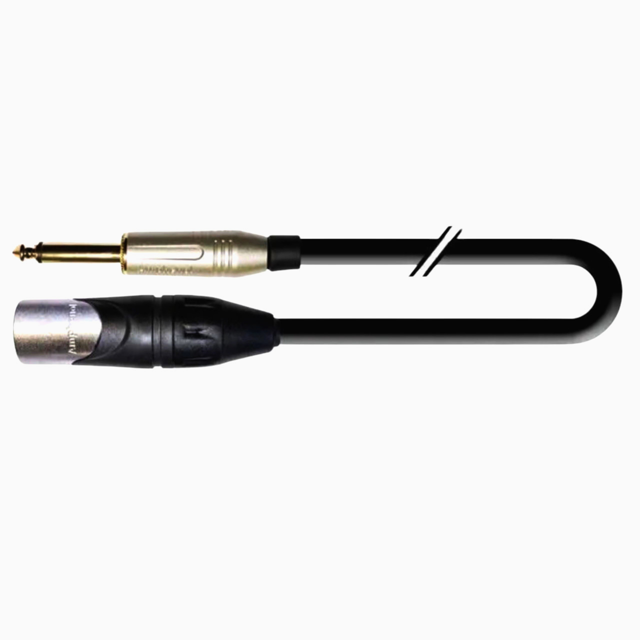 Кабель Interlink 6.3 мм mono Jack - XLR3, 50 см, мідь, метал для аудіосигналу