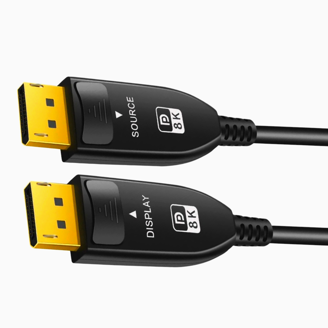 Кабель DisplayPort 1.4 50м 8K 60Hz, оптичний, для ПК і проекторів, висока якість