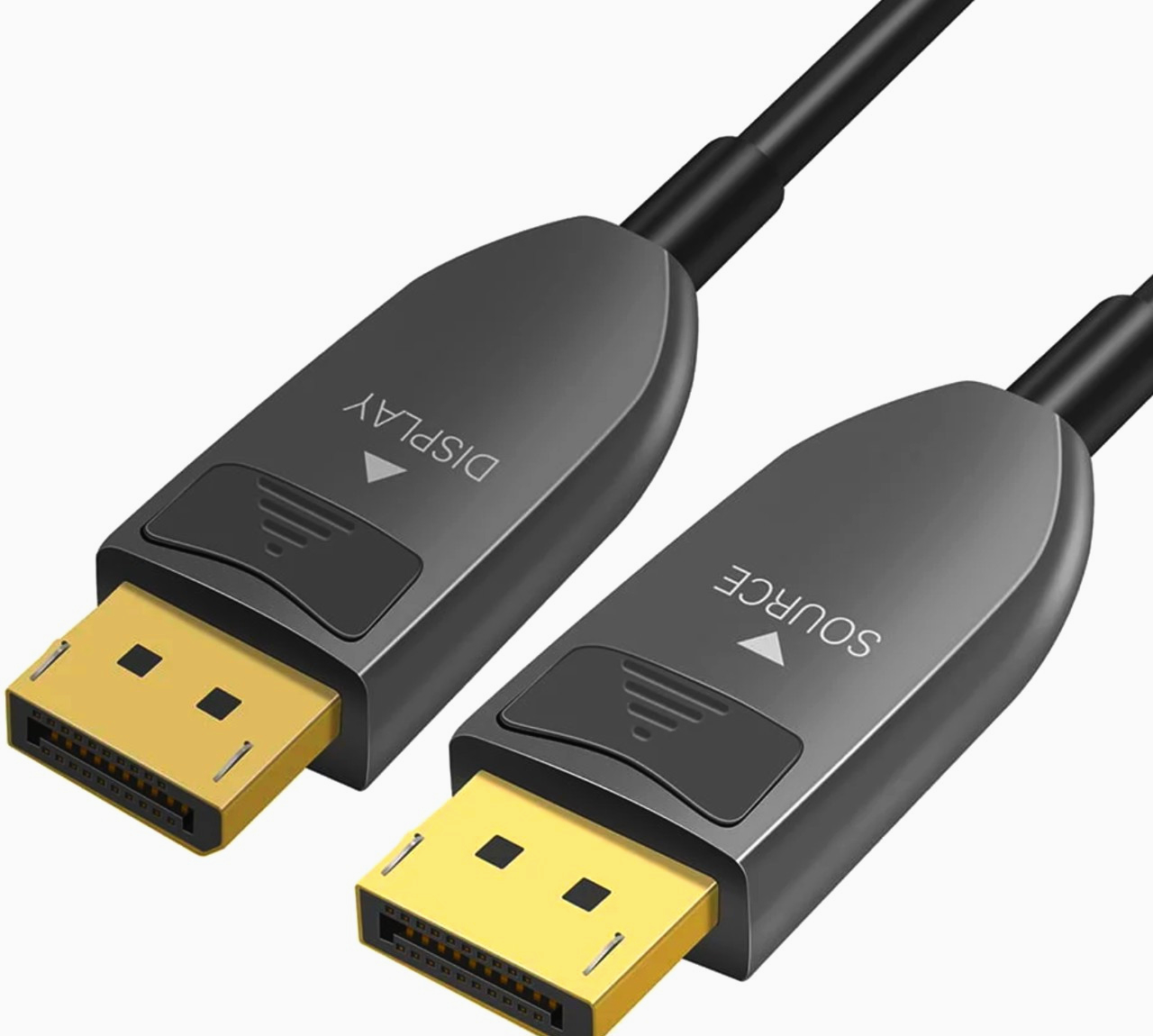 Кабель DisplayPort 1.4 50м 8K 60Hz, оптичний, для ПК і проекторів, висока якість