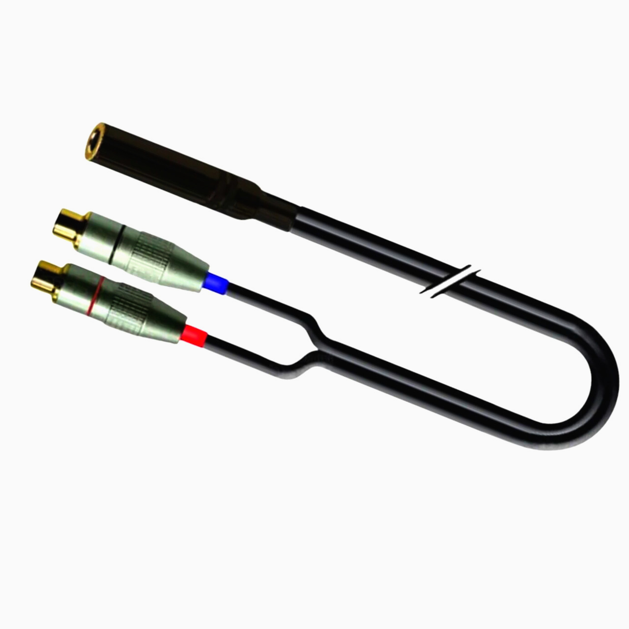 Аудіокабель Interlink 6.3 мм Jack на 2 RCA, 5 м, стерео, оригінал для музичних інструментів