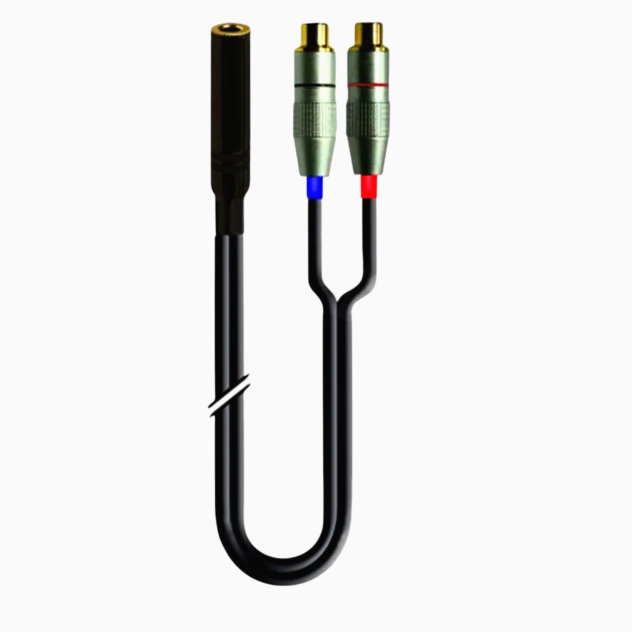 Аудіокабель Interlink 6.3 мм Jack на 2 RCA, 5 м, стерео, оригінал для музичних інструментів