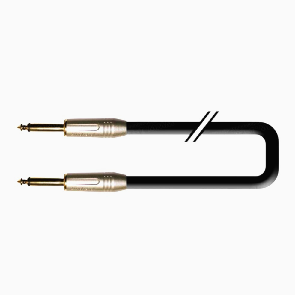 Аудиокабель 6 м Jack 6.3 моно 2x2.5 мм2 с позолоченными контактами, серия Speaker