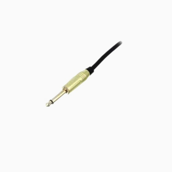 Аудиокабель Basic RCA 6.3 мм моноштекер 1.0 м, качественный адаптер, Ø5 мм для музыки