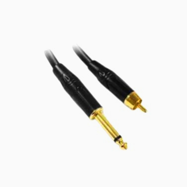 Аудиокабель First Cable RCA мама на Jack 6.3 моно 1м, серия Basic, 5мм, качественный звук