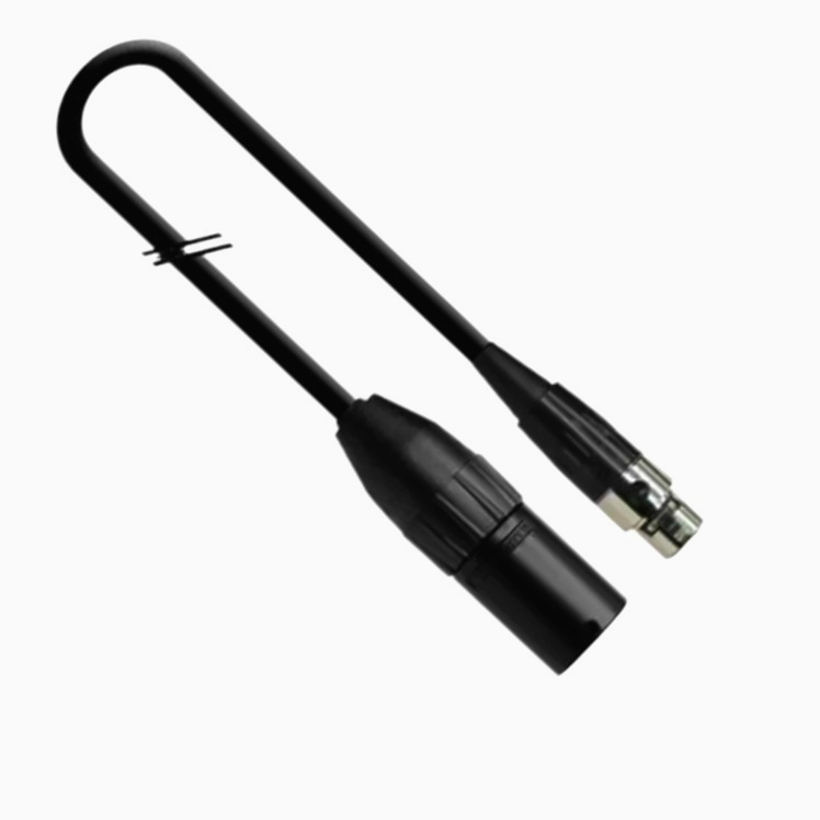 Кабель 15 м mini XLR3 - XLR3 1T-AMG70-15, професійний аудіокабель Grade чорний