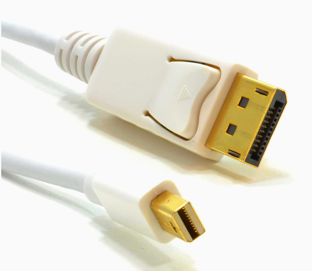 Кабель Monoprice Mini DisplayPort - DisplayPort 1.1, 3.05 м, 8.64 Гбит/с, білий, 20 контактів