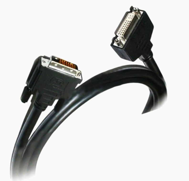 Кабель I-Taki DVI-D Dual Link 1.8м AWG26, 7 контактів, двонаправлений сигнал, чорний