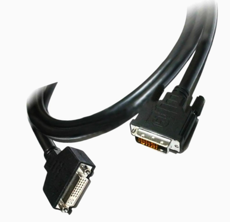Кабель I-Taki DVI-D Dual Link 1.8м AWG26, 7 контактів, двонаправлений сигнал, чорний