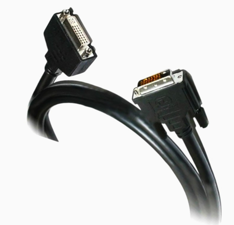 Кабель I-Taki DVI-D Dual Link 1.8м AWG26, 7 контактів, двонаправлений сигнал, чорний