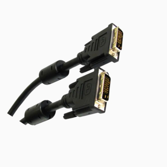 Кабель DVI-D Dual Link 1м I-TAKI 26 AWG 2x7х0.16mm для відеосигналу, чорний