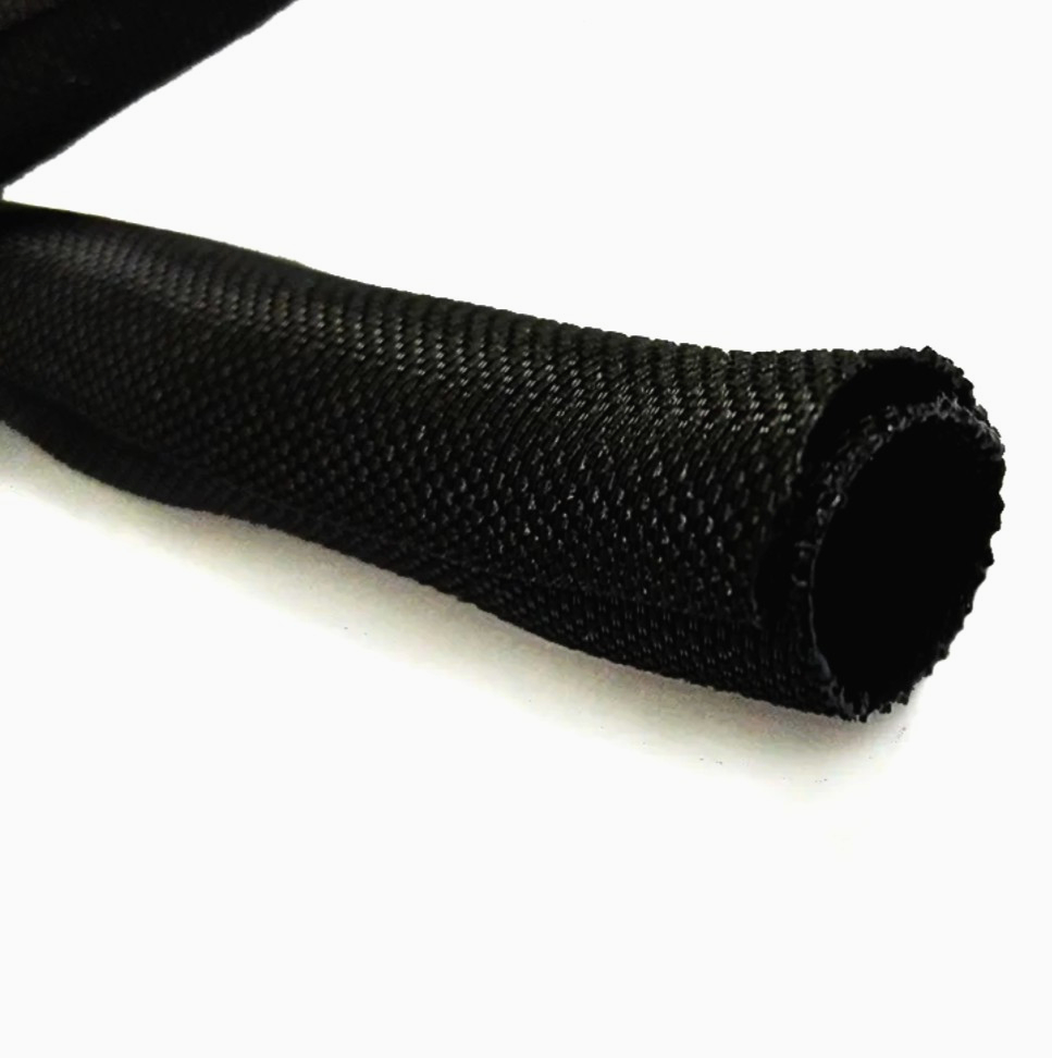 Оплетка JDD-SCS 1 м, 11 мм, чорна, самозакриваючася, для захисту кабелів, 25% перекриття