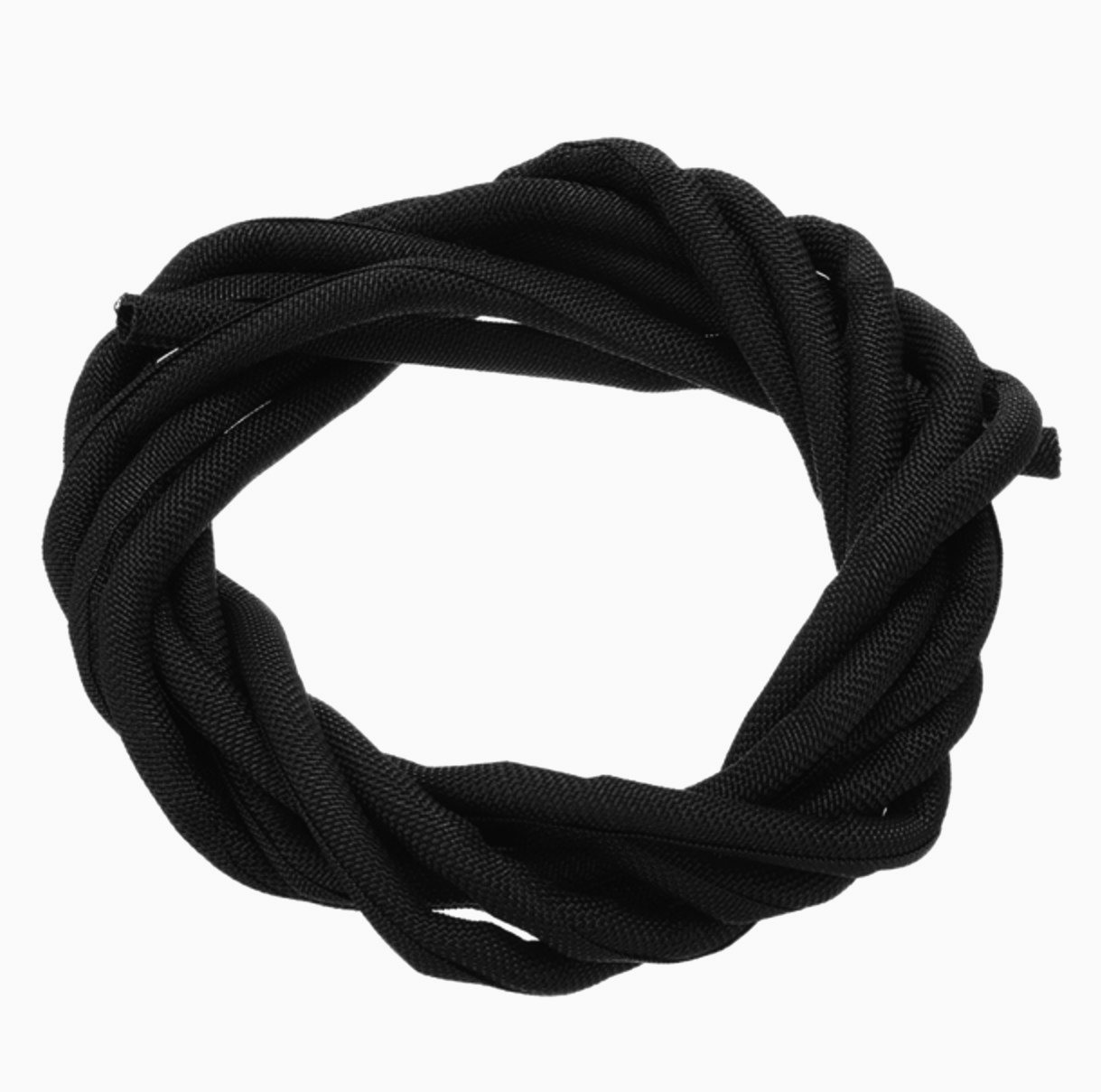 Оплетка JDD-SCS 1 м, 11 мм, чорна, самозакриваючася, для захисту кабелів, 25% перекриття