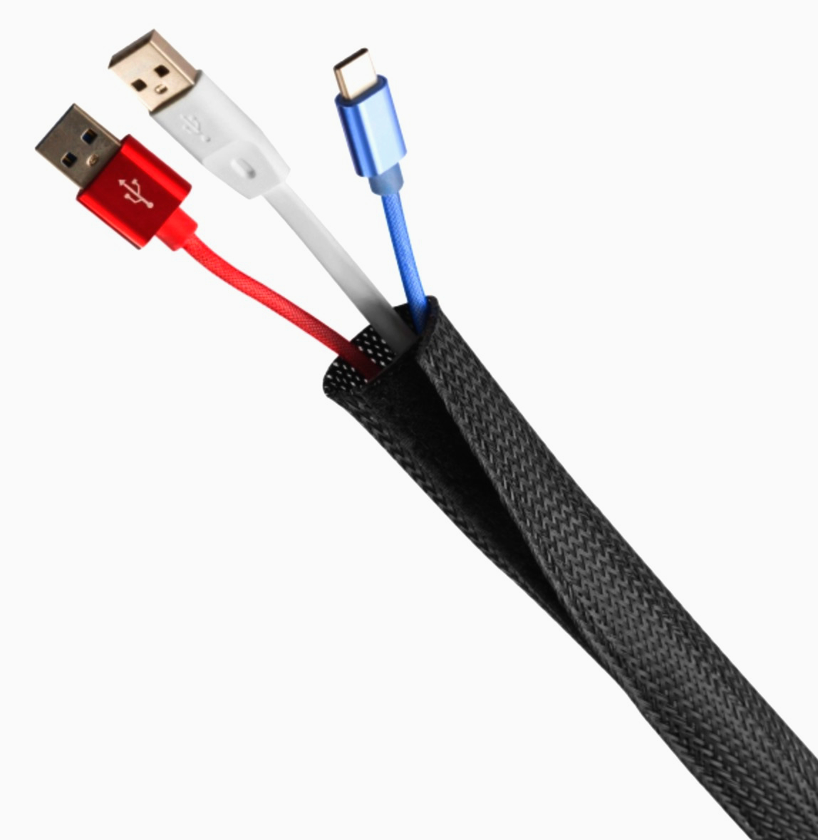 Еластична оплетка для кабелів Techflex Flexo Wrap, Ø27.9 мм, 1 м, з липучкою, оригінал